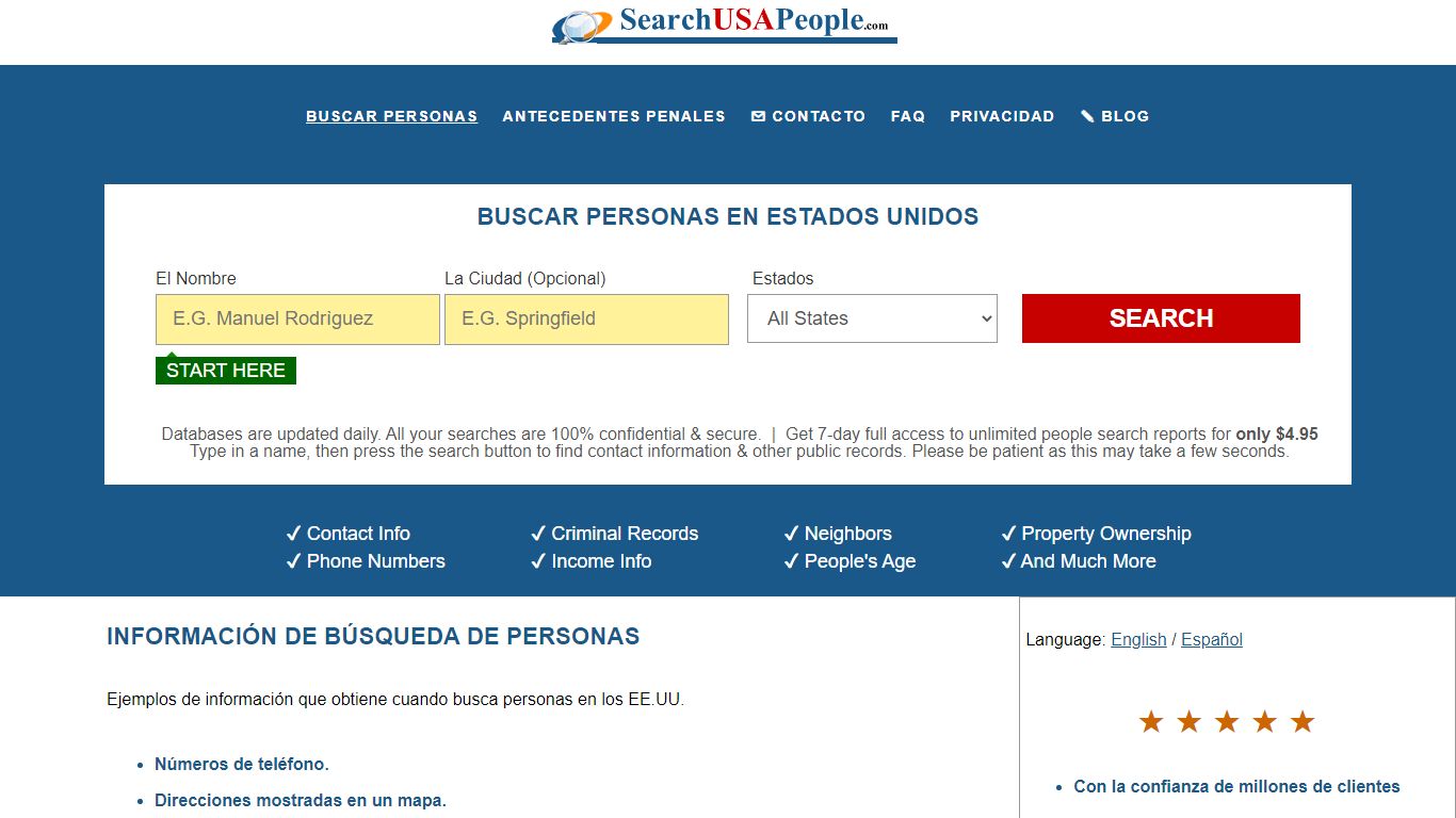 Buscar personas en estados unidos - EE.UU. - SearchUSAPeople