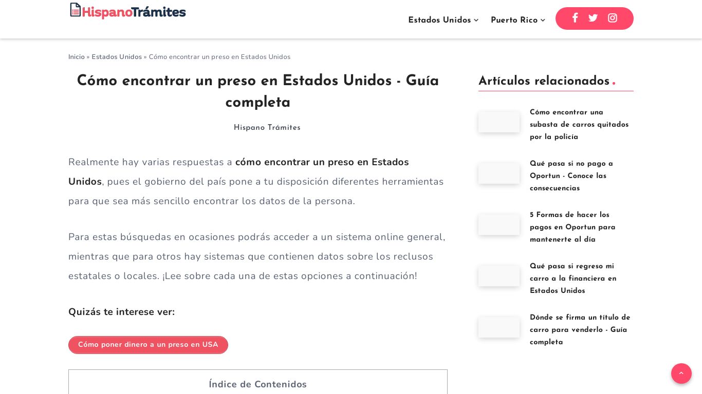 Cómo encontrar un preso en Estados Unidos - Guía 2022 - Hispano Trámites